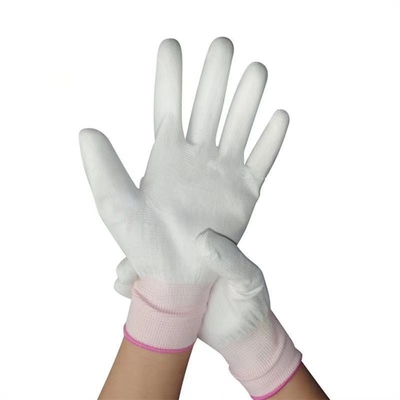 Naylon Çalışma Anti Statik İş Eldivenleri 13 Ölçer Dikişsiz Karbon Fiber Üst Fit ESD Eldivenler