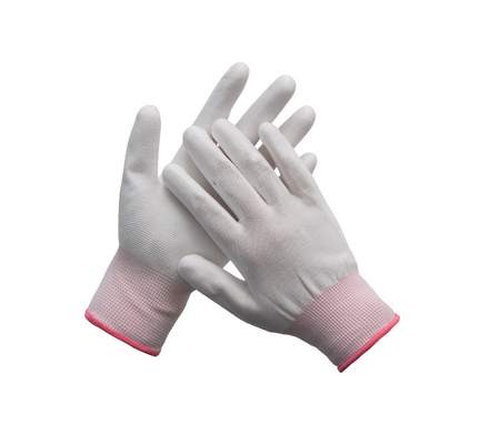 Naylon Çalışma Anti Statik İş Eldivenleri 13 Ölçer Dikişsiz Karbon Fiber Üst Fit ESD Eldivenler
