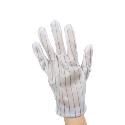 Polyester Anti Statik ESD Eldivenler Tiftiksiz PVC Noktalı ESD Eldivenler