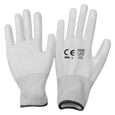 Poliüretan Kaplamalı 13 Kalibre Polyester Astar Hyflex Antistatik ESD PU Daldırma Koruyucu Eldivenler