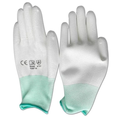 Poliüretan Kaplamalı 13 Kalibre Polyester Astar Hyflex Antistatik ESD PU Daldırma Koruyucu Eldivenler