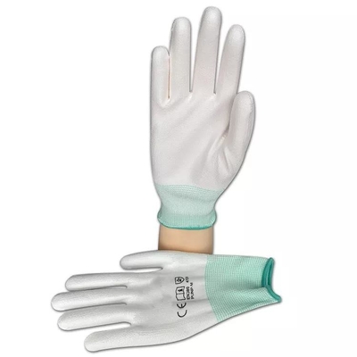 Poliüretan Kaplamalı 13 Kalibre Polyester Astar Hyflex Antistatik ESD PU Daldırma Koruyucu Eldivenler