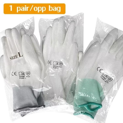 Poliüretan Kaplamalı 13 Kalibre Polyester Astar Hyflex Antistatik ESD PU Daldırma Koruyucu Eldivenler