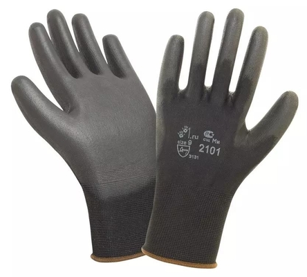 Elektronik Fabrika için Polyester Antistatik Eldivenler Pu Noktalar Karbon Fiber Temiz Oda Esd Eldivenler