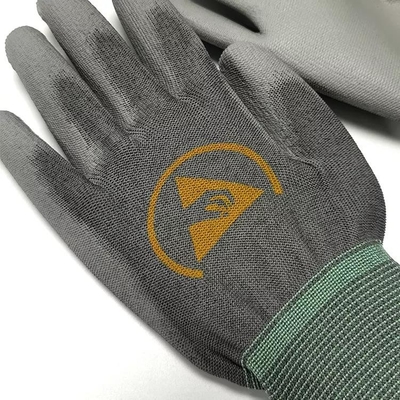 Anti Statik Eldivenler El Koruma Çalışma Güvenliği Karbon Fiber 13g Örgü