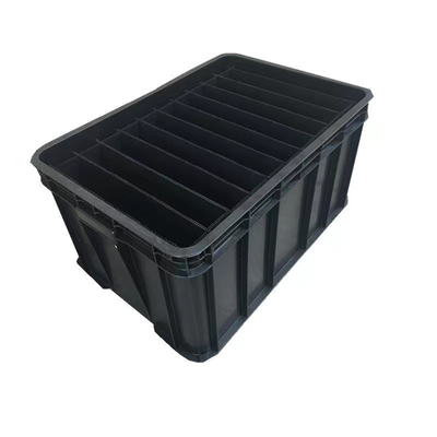 Elektronik SMT Rack ESD Saklama Kutusu Siyah İletken Plastik Dolaşım Antistatik
