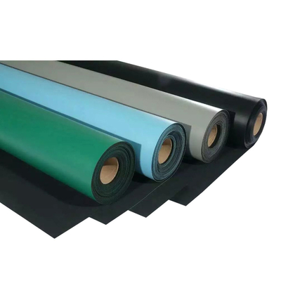Tezgah için Mavi Yeşil Siyah 2mm 3mm Elektrostatik Cilt ESD Kauçuk Mat