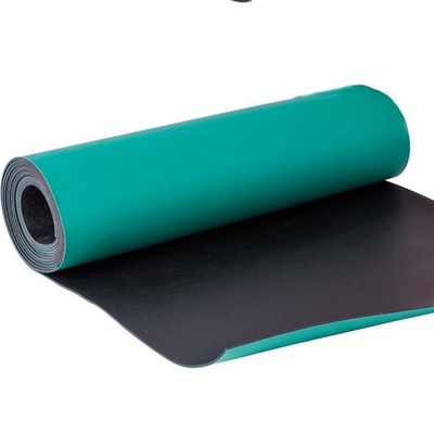 Tezgah Masası için Yeşil 1.2mx10m 2mm ESD Antistatik Kauçuk Paspas