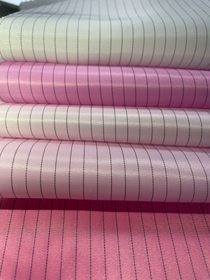 5mm/4mm Izgara/Şerit ESD Polyester/Pamuk Elektrik İletken Kumaş, 0.1s Statik Bozunma