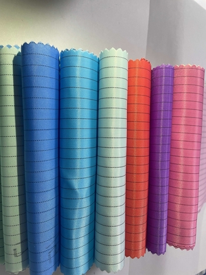 Antistatik ESD 5mm/4mm Izgara Şeridi Polyester Kumaş %98 Polyester + %2 İletken Filament