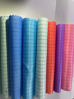 Antistatik ESD 5mm/4mm Izgara Şeridi Polyester Kumaş %98 Polyester + %2 İletken Filament
