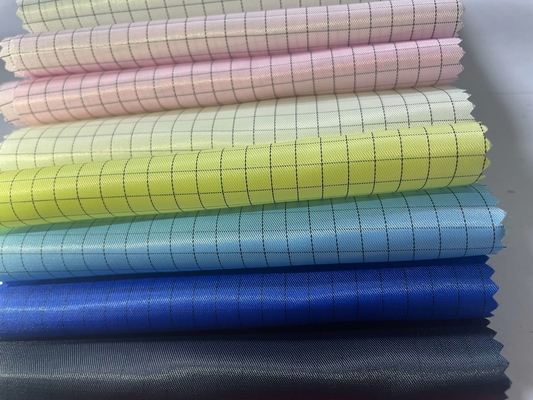Polyester / Pamuklu Anti Statik ESD Kumaşlar Beyaz 100d*100d