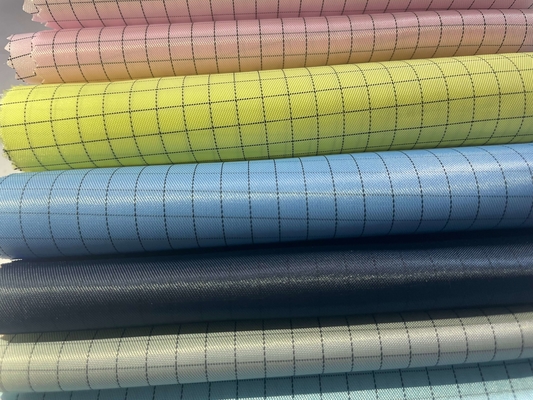 Esd Giyim için Anti Statik İletken% 65 Polyester% 35 Pamuklu Dimi Kumaş