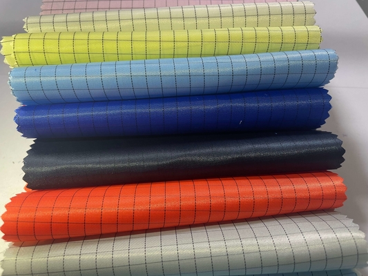 Esd Giyim için Anti Statik İletken% 65 Polyester% 35 Pamuklu Dimi Kumaş