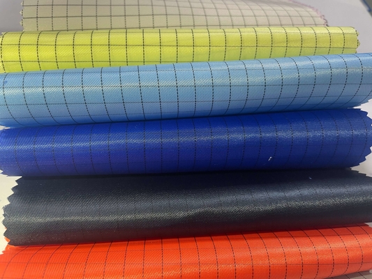 Esd Giyim için Anti Statik İletken% 65 Polyester% 35 Pamuklu Dimi Kumaş