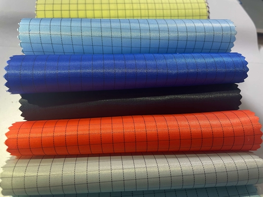 Endüstriyel Çeşitli Renkler Polyester Tüy Bırakmayan Temiz Oda ESD Anti Statik Kumaş