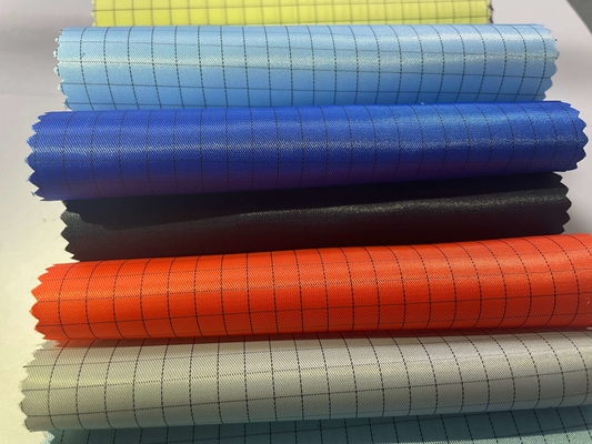 Endüstriyel Çeşitli Renkler Polyester Tüy Bırakmayan Temiz Oda ESD Anti Statik Kumaş
