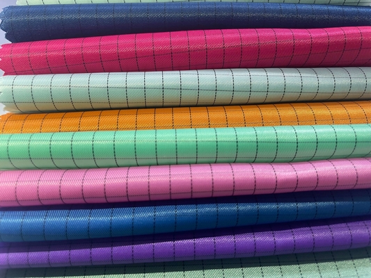 Laboratuvar Giysileri İçin Antistatik Temiz Oda Tüy Bırakmayan Polyester ESD Güvenlik Anti-Statik Kumaş