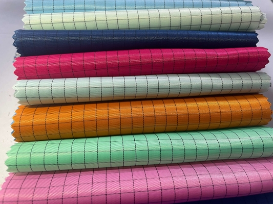 Laboratuvar Giysileri İçin Antistatik Temiz Oda Tüy Bırakmayan Polyester ESD Güvenlik Anti-Statik Kumaş
