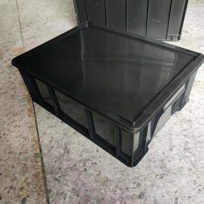 Anti-Statik Plastik Bileşen Saklama Kutusu ESD Ambalaj Oluklu Konteyner Tepsisi Palet Kutusu İletken Kutu