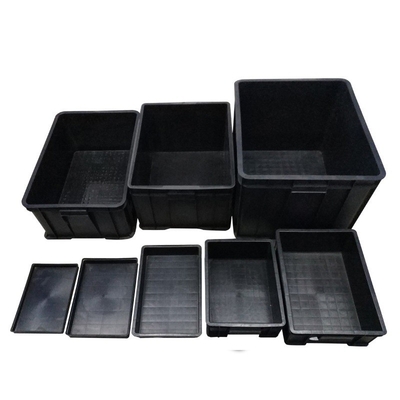 PCB Siyah Elektronik ESD Plastik Anti Statik Paket ve Depolama için Esd Bölme Kutusu Sirkülasyon Karton Kutu