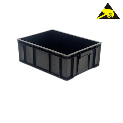 Elektronik Atölyeler İçin Geri Dönüştürülebilir Paketleme Ekipmanları ESD Tote Antistatik Saklama Kutusu Esd Pcb Tepsileri