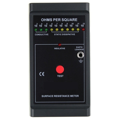 Siyah Taşınabilir ESD Bilek Kayışı Test Cihazı Statik Elektrik Algılama Monitörü