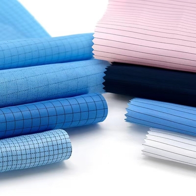 Temiz Oda Anti Statik ESD Kumaşlar Polyester Büzülmeye Dayanıklı Kumaş