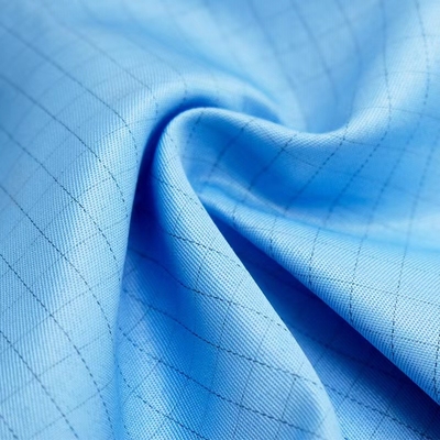 Temiz Oda Anti Statik ESD Kumaşlar Polyester Büzülmeye Dayanıklı Kumaş