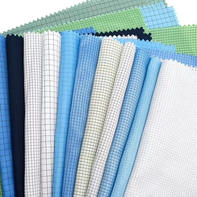 Temiz Oda Anti Statik ESD Kumaşlar Polyester Büzülmeye Dayanıklı Kumaş