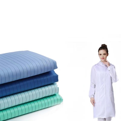 Temiz oda Anti Statik ESD Kumaşlar Polyester Pamuklu Kumaş 100d * 100d