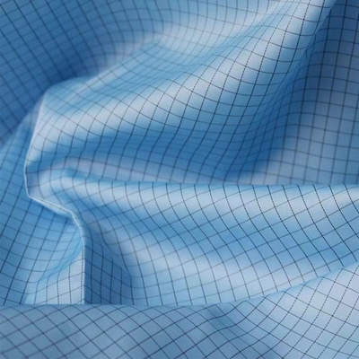 Pamuklu Antistatik ESD Kumaşlar Izgara Polyester Statik Dağıtıcı Kumaş