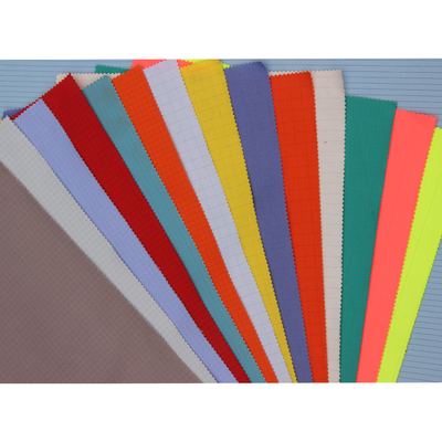 0.25cm Temiz Oda Anti Statik ESD Kumaşlar Giysi Izgarası Polyester Giysi