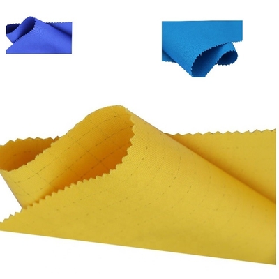 İletken Polyester Giysiler için 108gsm Dokuma Anti Statik ESD Kumaşlar