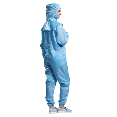 Nefes Alabilir Anti Statik Giysiler ESD Fermuarlı Toz Geçirmez Unisex Tulum
