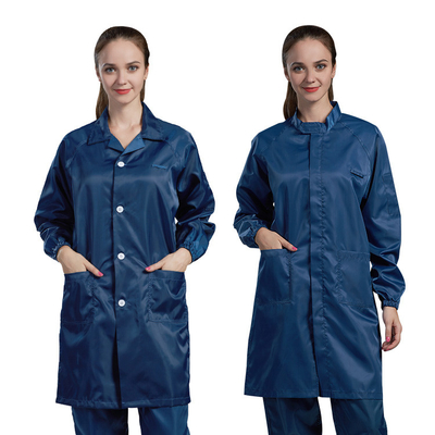 Temiz oda Toz Geçirmez Anti Statik Giysiler ESD Workwear 5mm Izgara