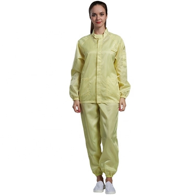 Çeşitli Renk ESD Güvenli Önlükler Polyester Antistatik İş Elbiseleri