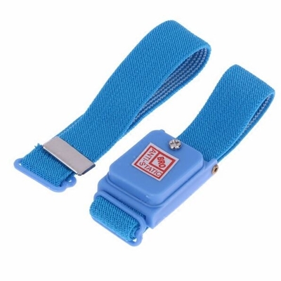 Blue Metal Anti Statik ESD Bilek Kayışı Kablosuz Elektronik Çalışma Akülü