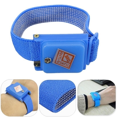 Blue Metal Anti Statik ESD Bilek Kayışı Kablosuz Elektronik Çalışma Akülü
