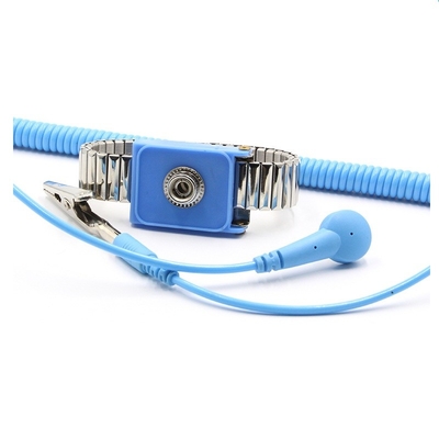 Temiz oda İletken Anti Statik ESD Bilek Kayışı PU Hattı Geçmeli 10mm