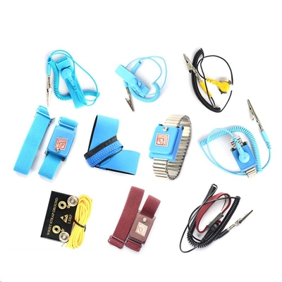 PVC ile Kablosuz Anti Statik ESD Bilek Kayışı Kablo Metal Bilek Bandı