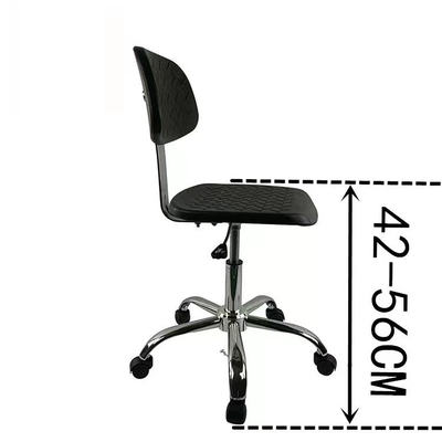 330mm Anti Statik Laboratuvar Koltuğu İletken PU Köpük Sandalye Sırtlı