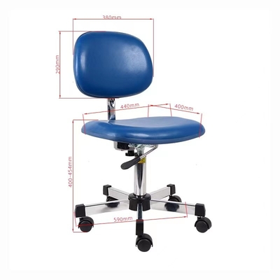 Temiz oda için ESD Ergonomik Laboratuvar Koltuğu Yüksekliği Ayarlanabilir Anti Statik