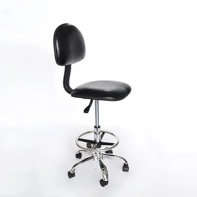 Temiz Oda İçin Ayarlanabilir Ergonomik PU Güvenli ESD Laboratuvar Koltuğu Yüksekliği