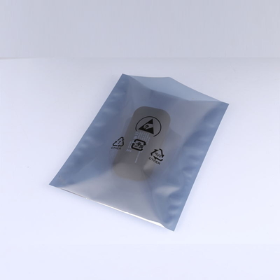 0.075mm ESD anti statik paket Fermuar Açık Üst Alüminyum Arka Mühür