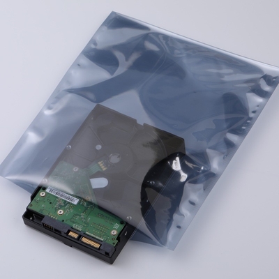 0.075mm ESD anti statik paket Fermuar Açık Üst Alüminyum Arka Mühür