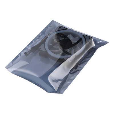 0.075mm ESD anti statik paket Fermuar Açık Üst Alüminyum Arka Mühür