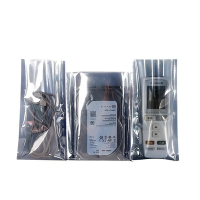 Gri Bileşenler Ambalaj OEM Anti Statik ESD Koruyucu Çanta Logo Baskılı