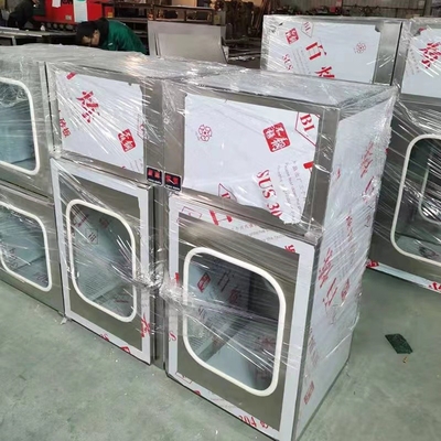 220V 50Hz 60Hz Temiz Oda Geçiş Kutusu GMP Geçiş Kutusu Laminer Akış Dinamik