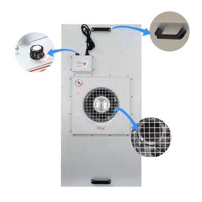 Temiz oda için 180VA FFU Fan Filtre Ünitesi Düşük Gürültülü Fan Coil Filtresi